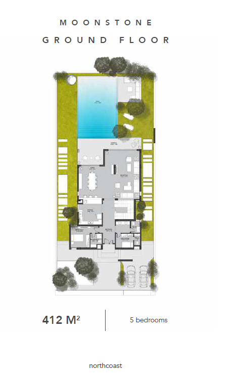 Floor plan for villa at Direction White