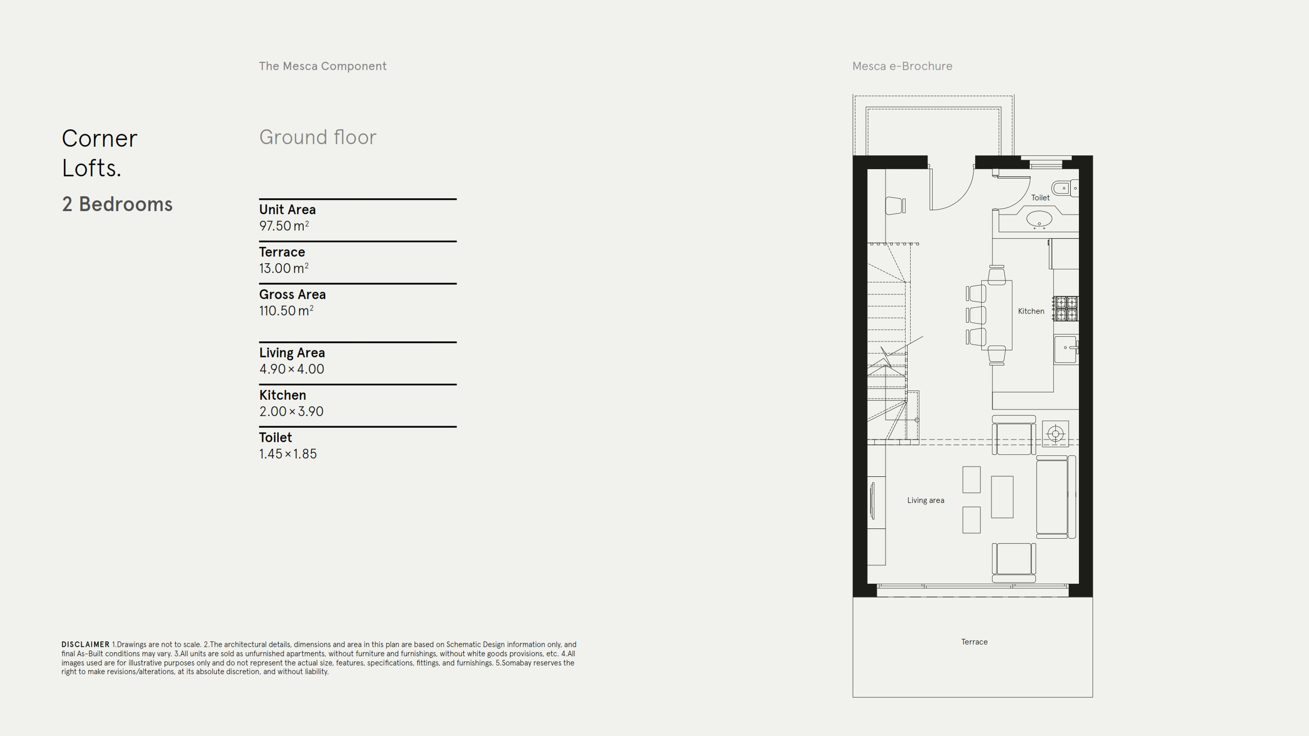 Floor plan for chalet at Mesca Somabay