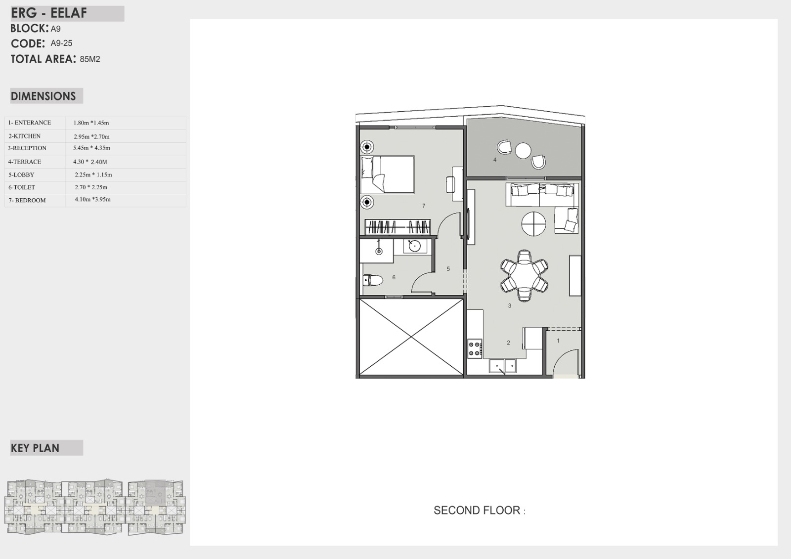Floor plan for apartment at Eelaf Residence
