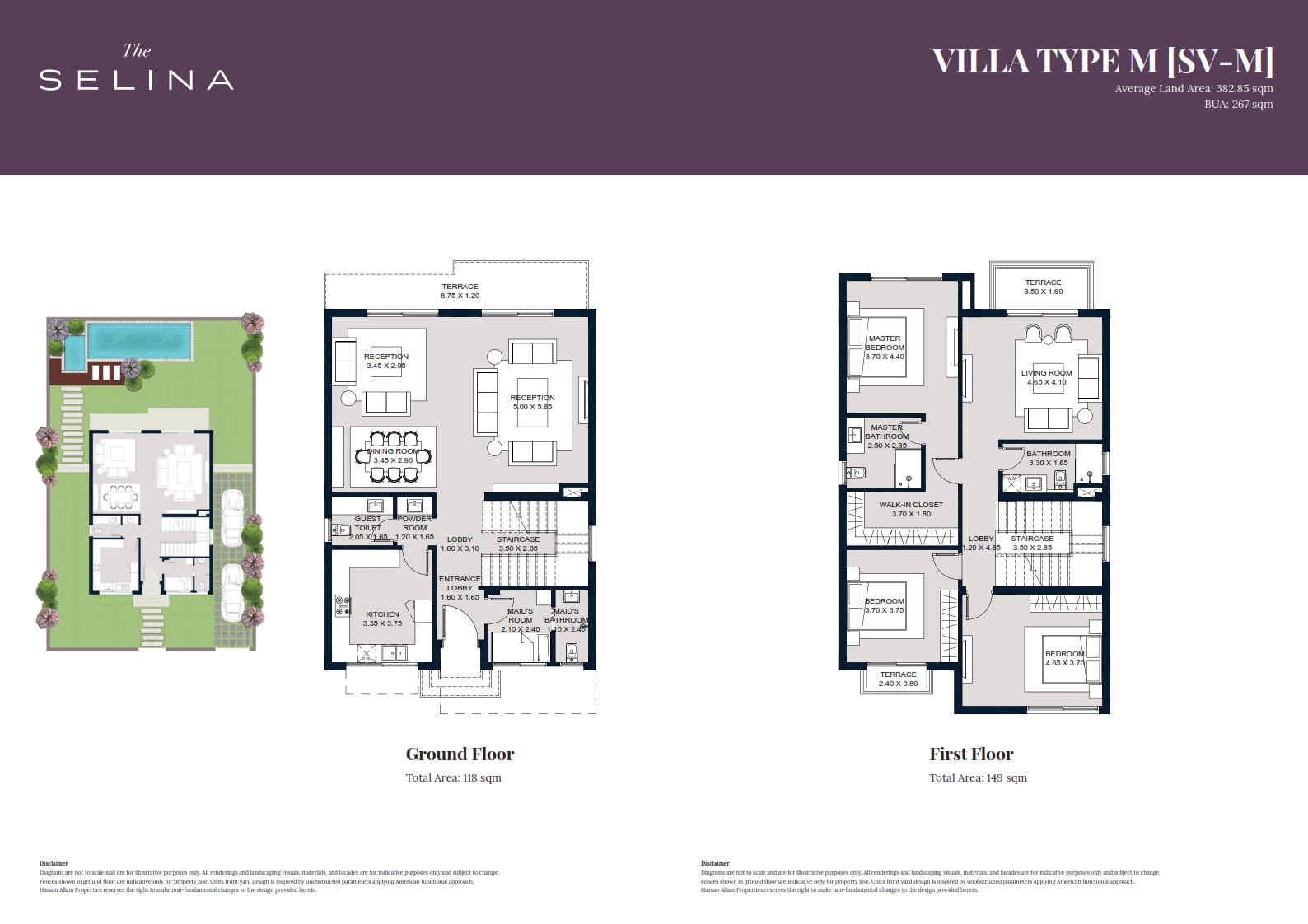 Floor plan for villa at Swanlake Residences