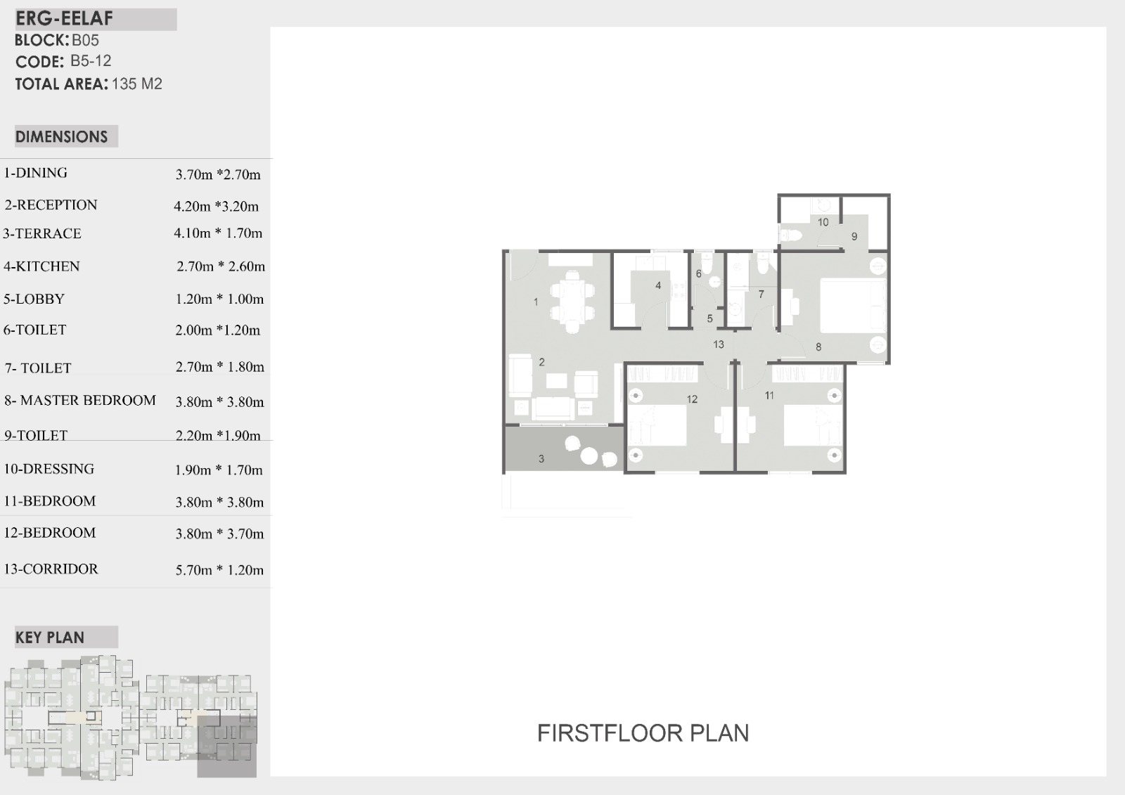 Floor plan for apartment at Eelaf Residence
