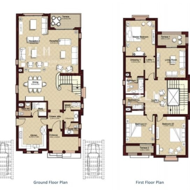 Floor plan for villa at City Gate