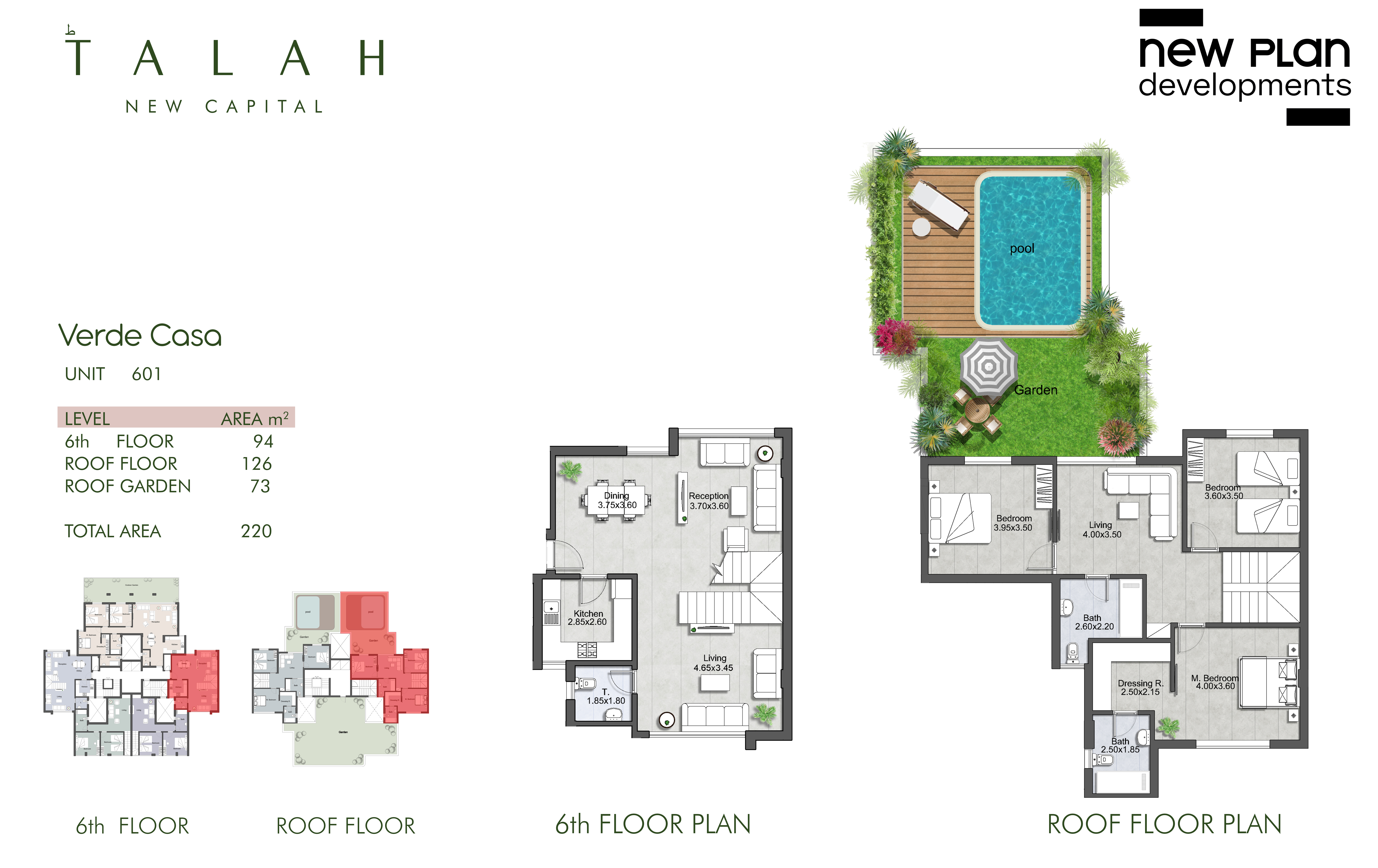 Floor plan for duplex at Talah