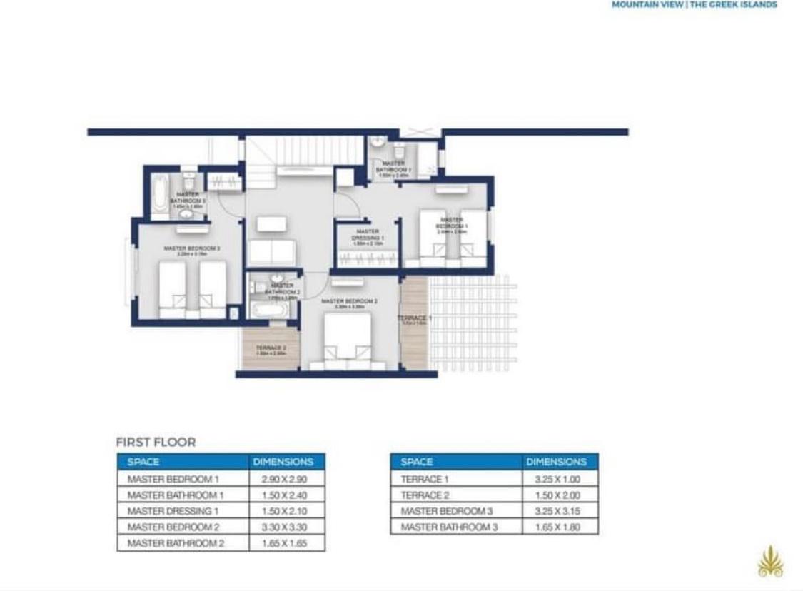Floor plan for  at Mountain View Ras El Hekma