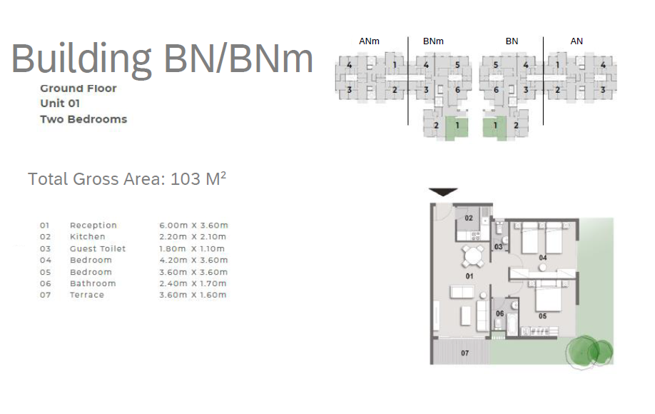 Floor plan for apartment at Il Bosco City