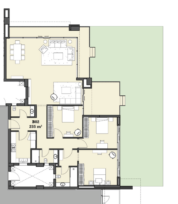 Floor plan for apartment at The View Waterway