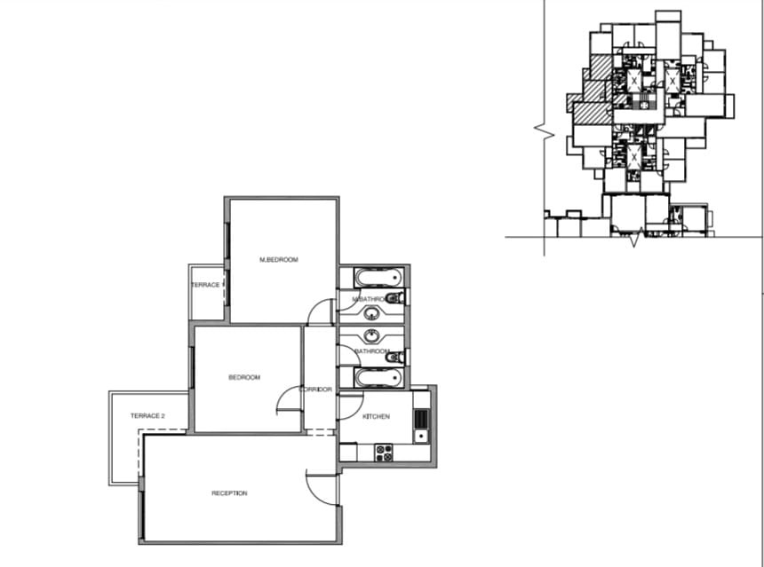 Floor plan for apartment at Mountain View ICity New Cairo