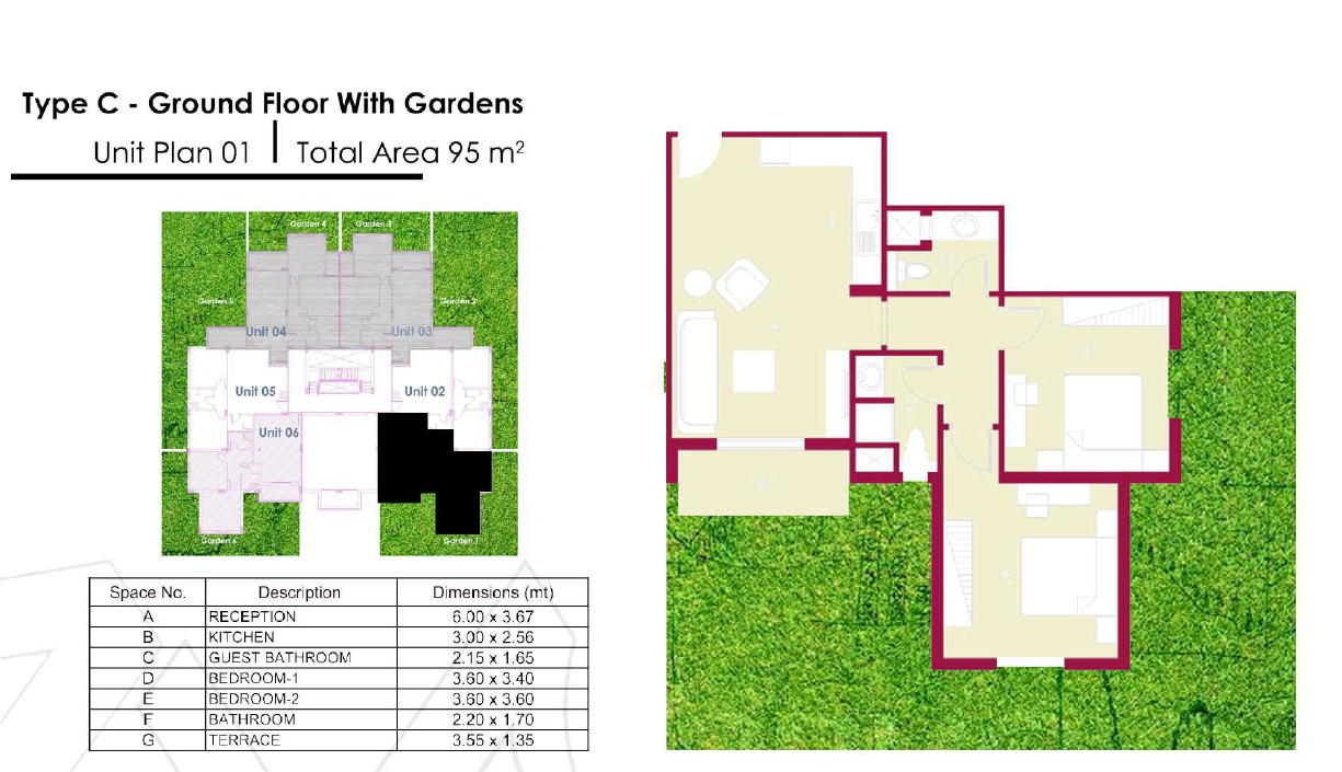 Floor plan for apartment at Lagoon New Allamein