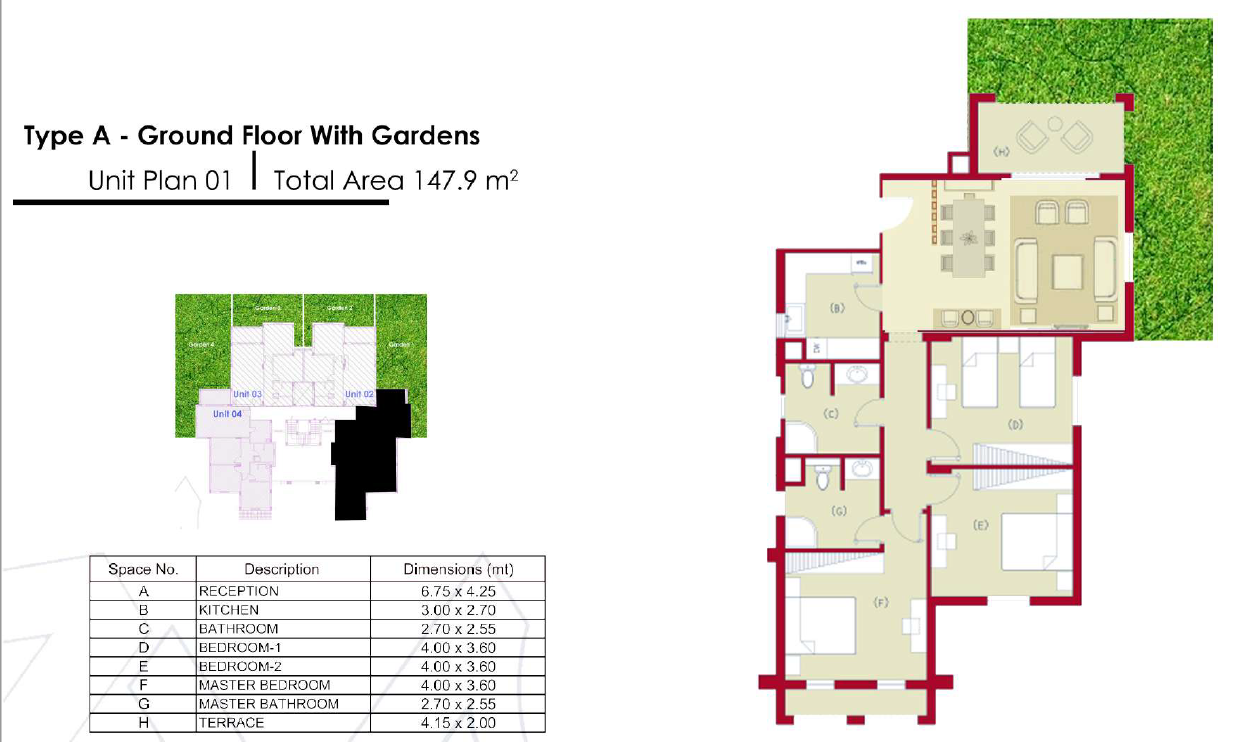 Floor plan for apartment at Lagoon New Allamein