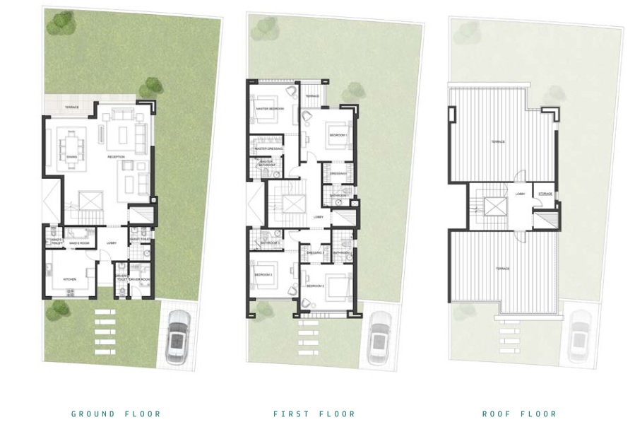 Floor plan for townhouse at The Peak Joulz