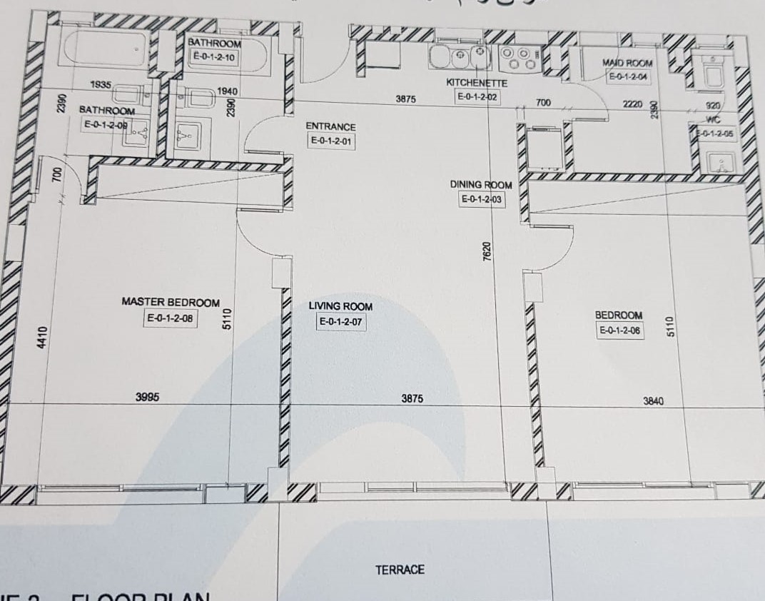 Floor plan for chalet at Il Monte Galala