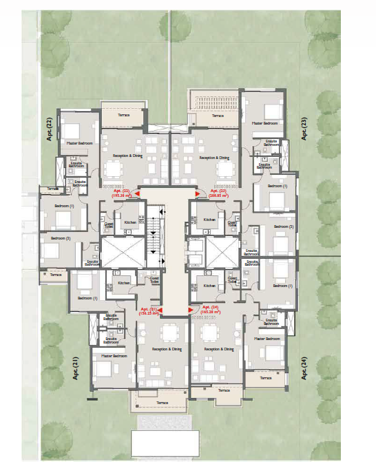 Floor plan for apartment at Capital Gardens