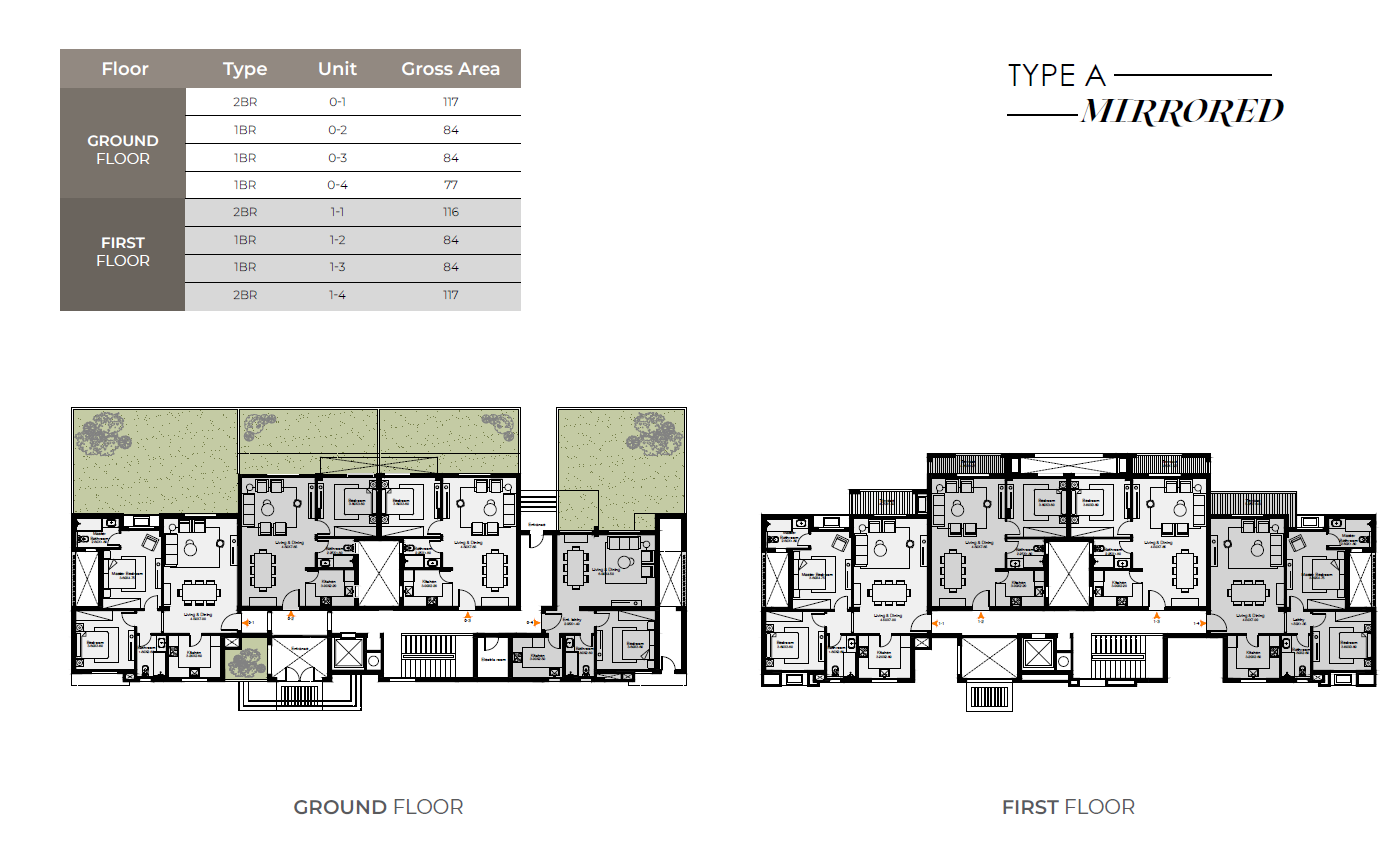 Floor plan for apartment at O West Orascom