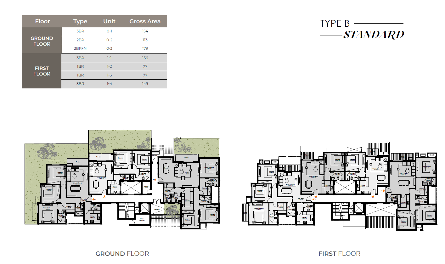 Floor plan for apartment at O West Orascom