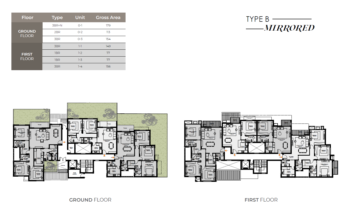 Floor plan for apartment at O West Orascom