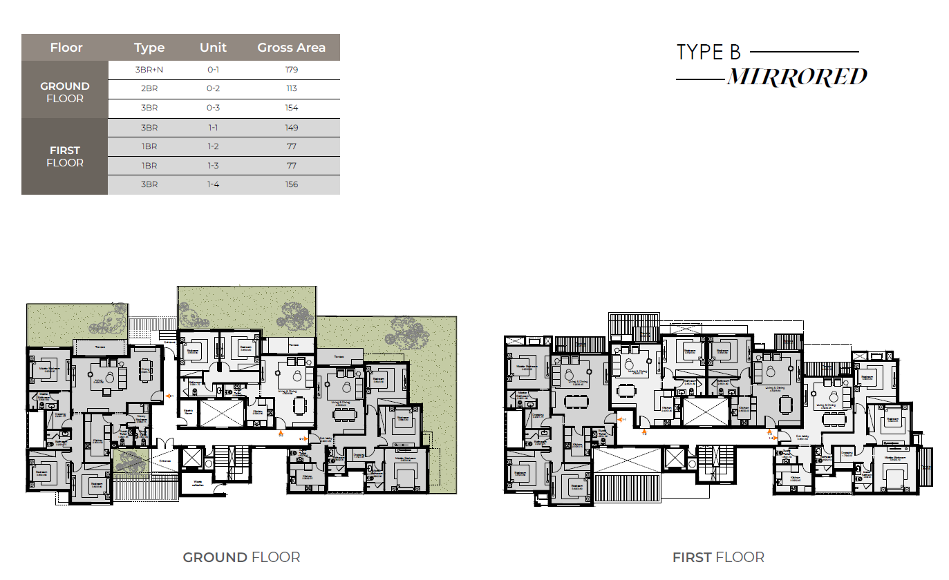 Floor plan for apartment at O West Orascom