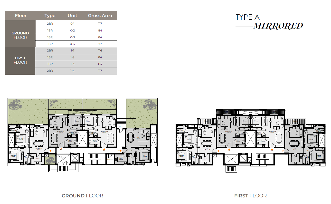 Floor plan for apartment at O West Orascom