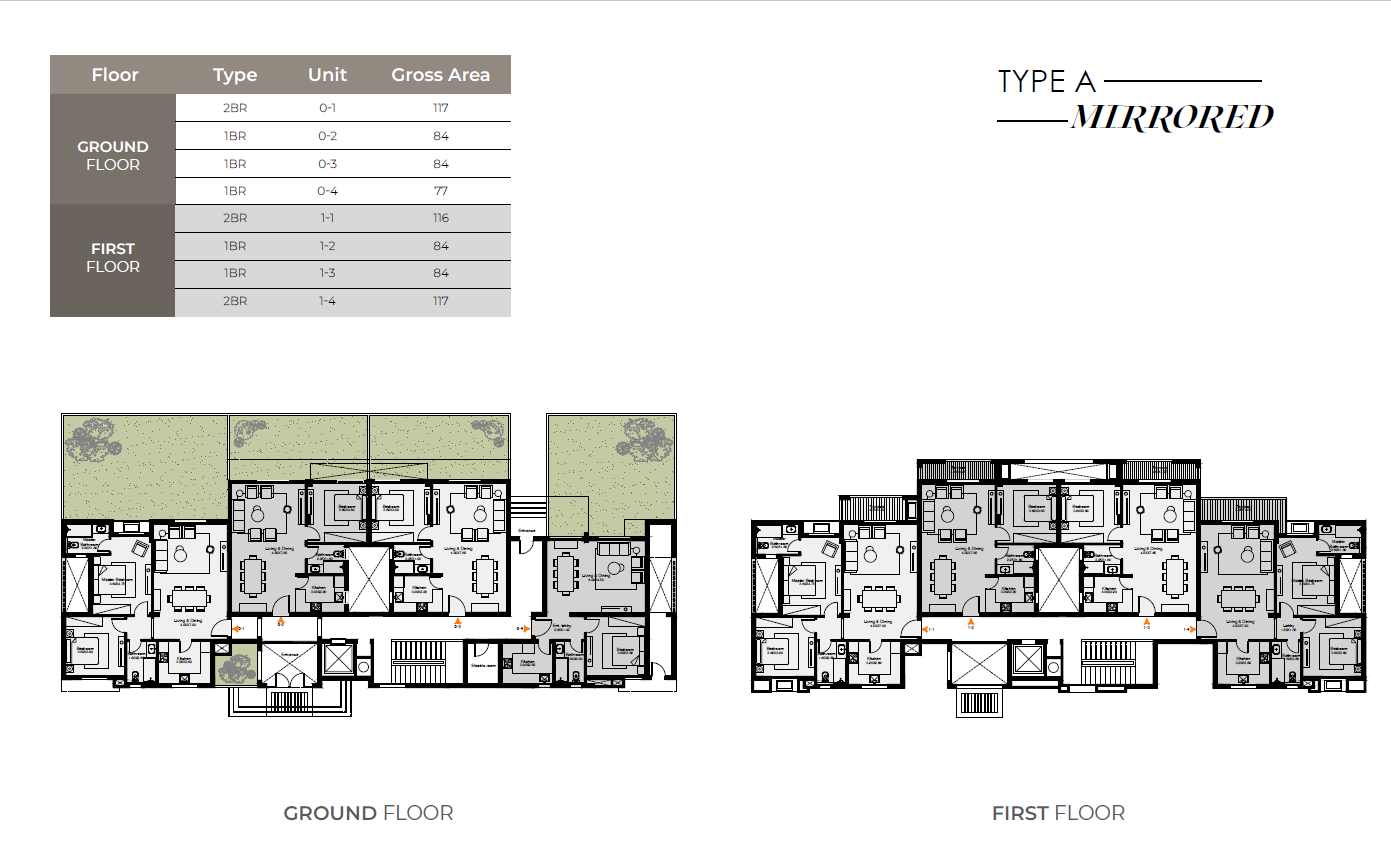 Floor plan for apartment at O West Orascom
