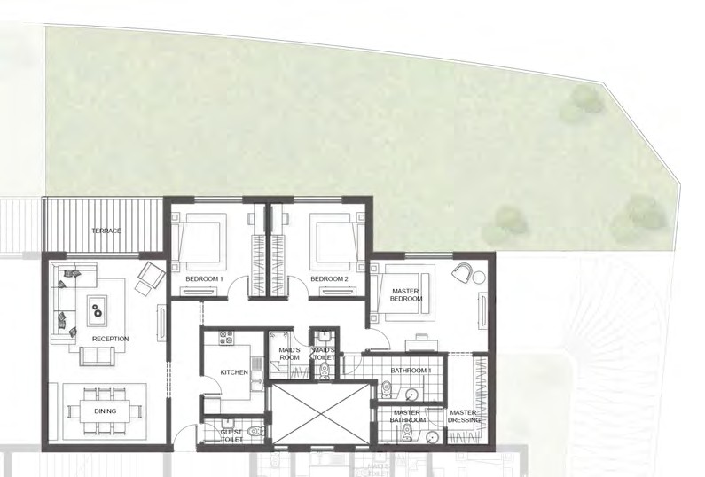 Floor plan for apartment at The Peak Joulz