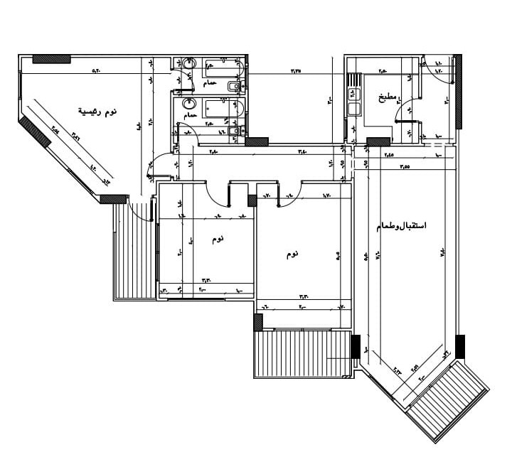 Floor plan for apartment at Kenz Compound