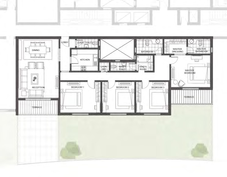 Floor plan for apartment at The Peak Joulz