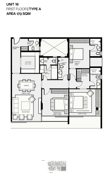Floor plan for apartment at Nmq