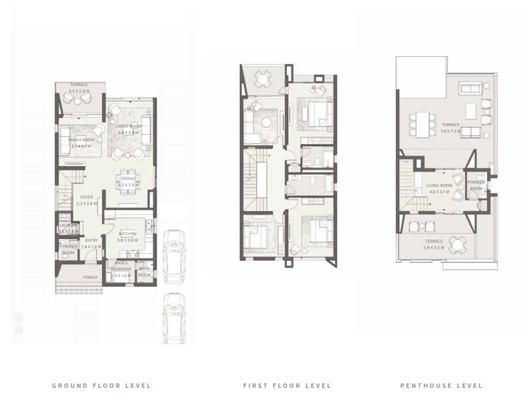Floor plan for villa at Cairo Gate