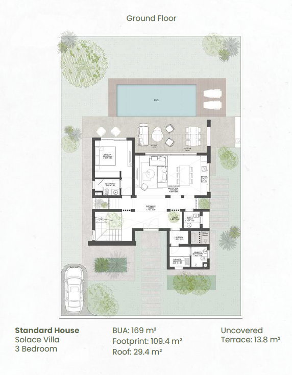 Floor plan for villa at Makadi Heights