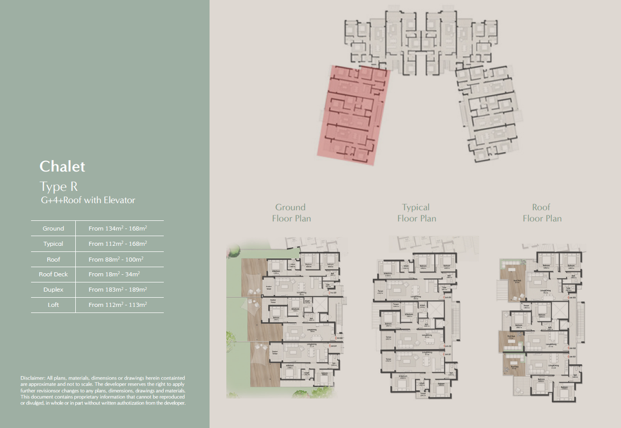 Floor plan for chalet at Masaya
