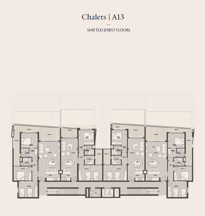 Floor plan for chalet at Carnelia