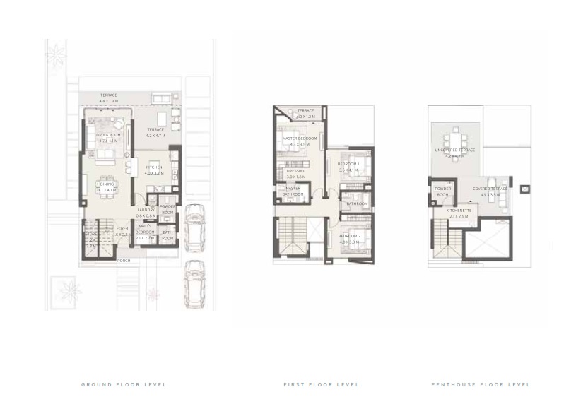 Floor plan for villa at Cairo Gate