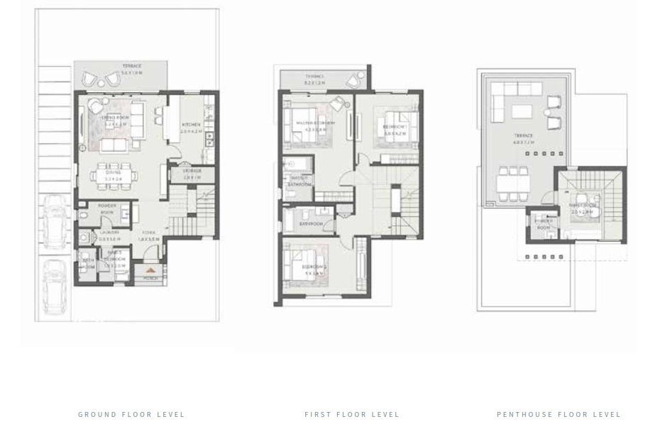 Floor plan for villa at Cairo Gate
