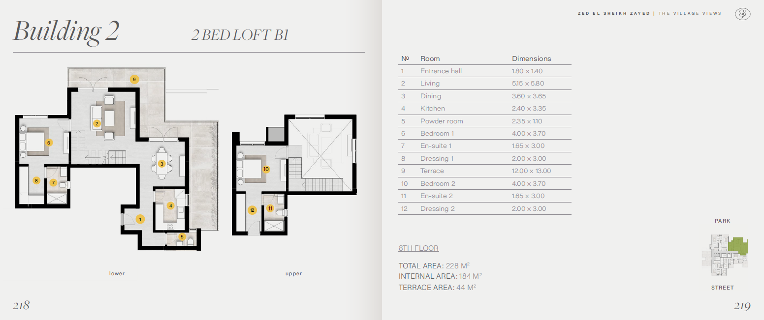 Floor plan for duplex at ZED