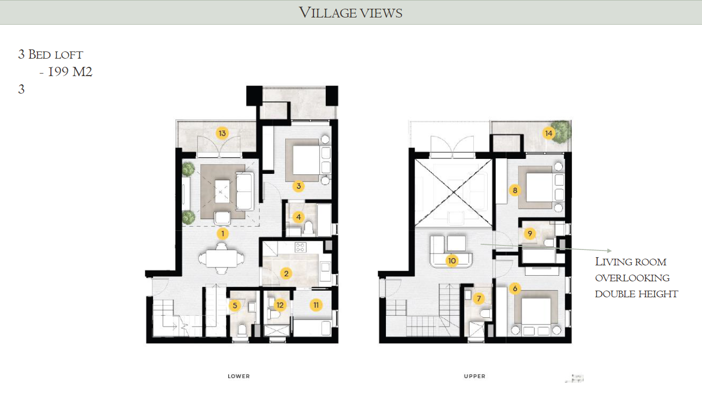 Floor plan for duplex at ZED