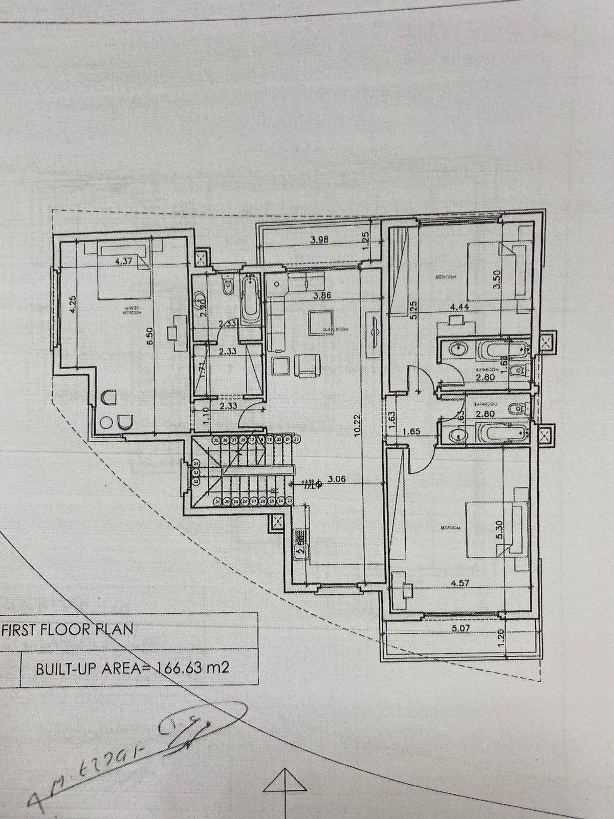 Floor plan for villa at JEDAR