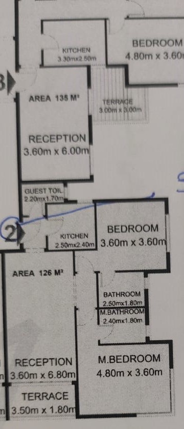 Floor plan for apartment at Il Bosco New Capital