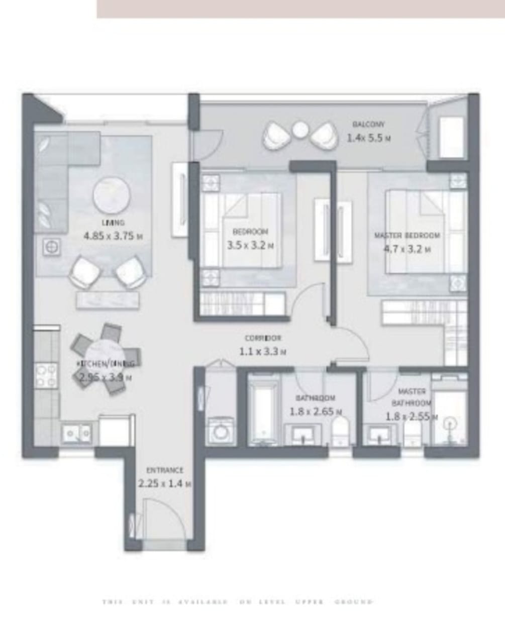 Floor plan for apartment at Cairo Gate