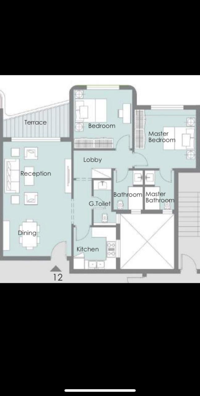 Floor plan for apartment at Palm Hills New Cairo