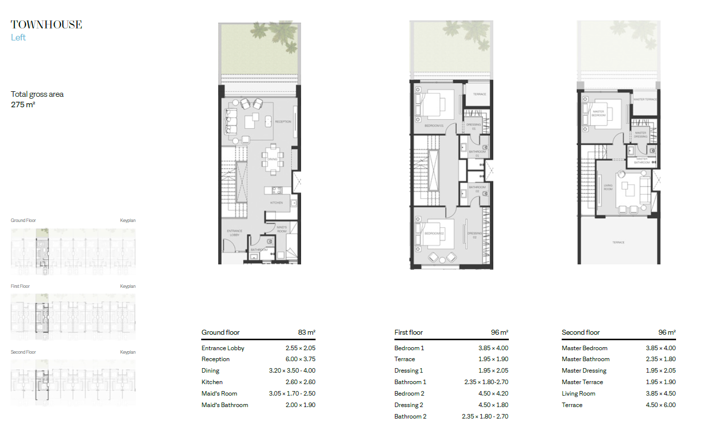 Floor plan for townhouse at The Waterway North Coast-Phase One