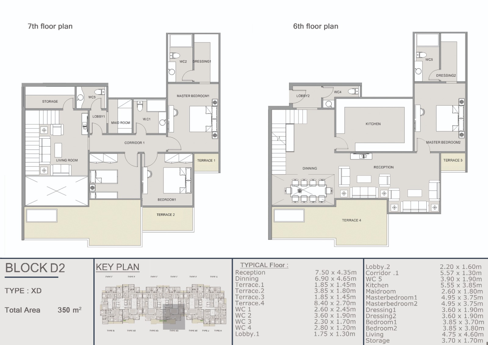 Floor plan for apartment at Ri8