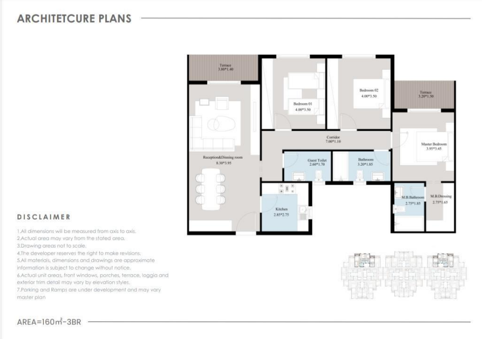 Floor plan for apartment at Acasa Mia