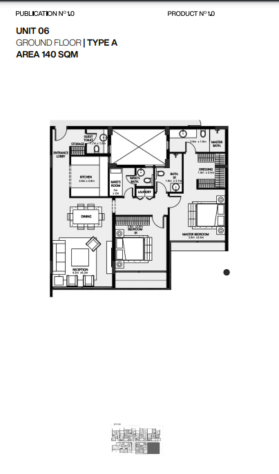 Floor plan for apartment at Nmq