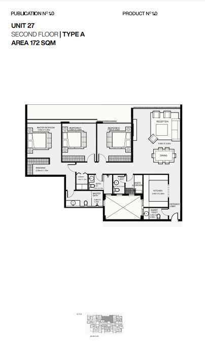 Floor plan for apartment at Nmq