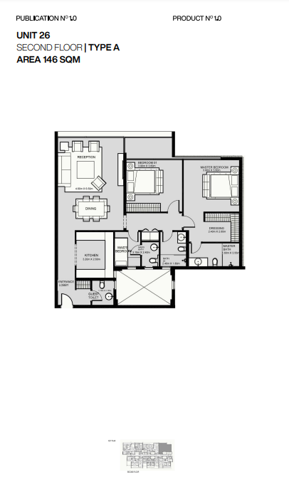 Floor plan for apartment at Nmq