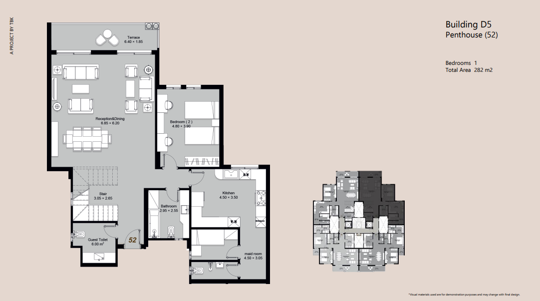 Floor plan for duplex at Ninety Avenue