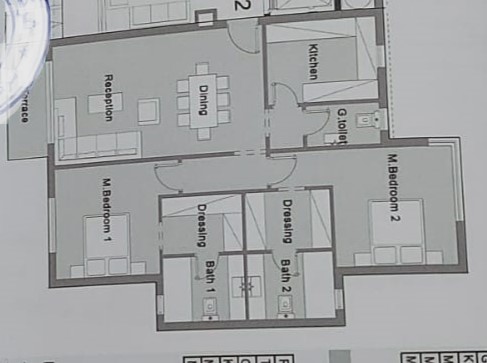 Floor plan for apartment at Badya