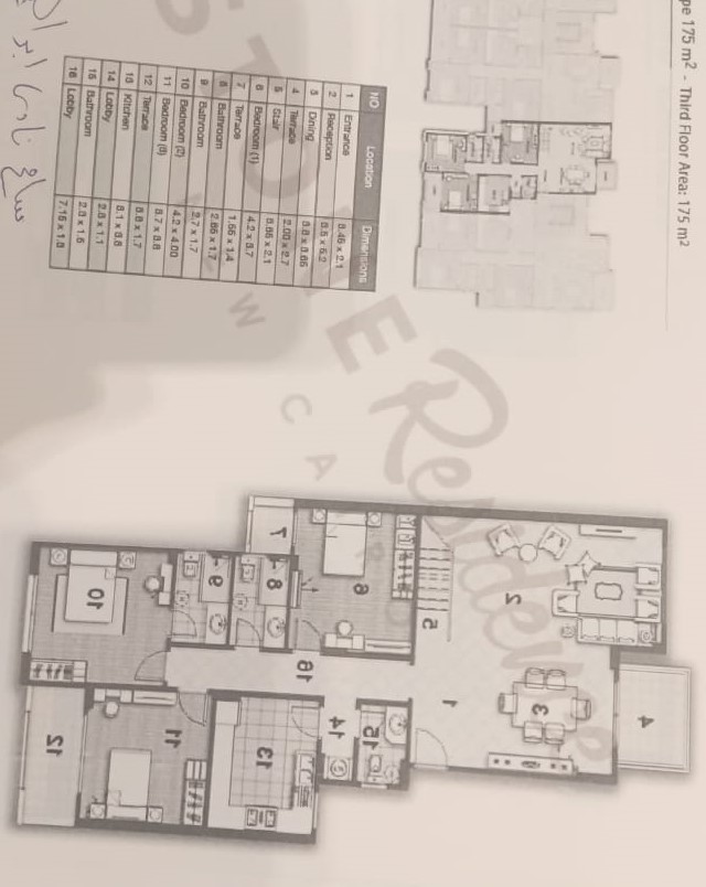 Floor plan for apartment at Stone Residence