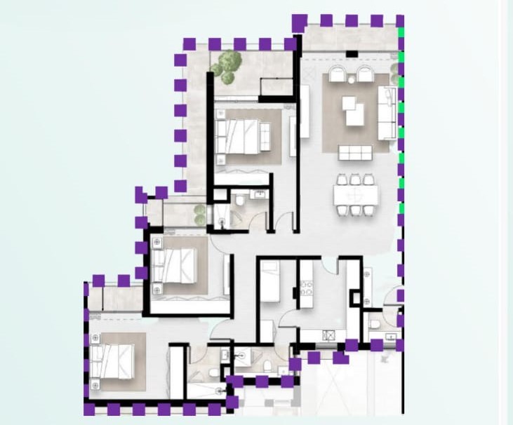 Floor plan for apartment at Solana