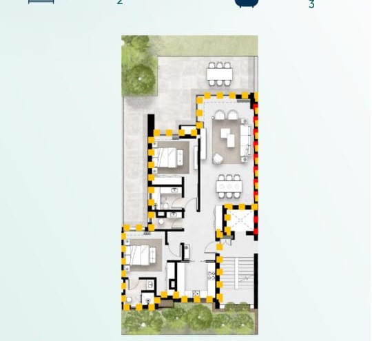 Floor plan for apartment at Solana
