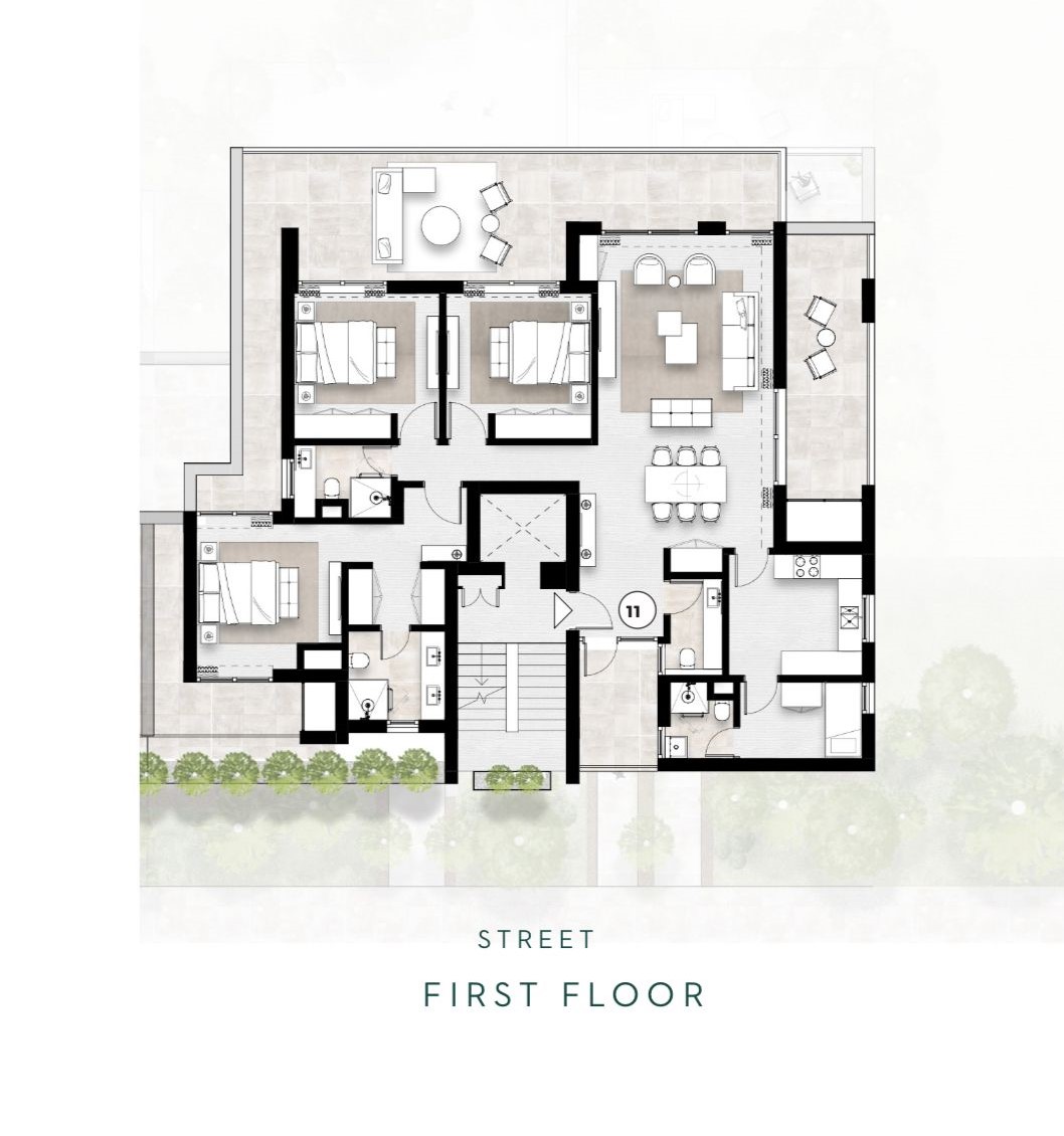 Floor plan for apartment at Solana